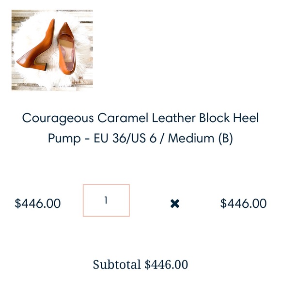 Ally Shoes NYC - Leather Block Heel Pump Medium Width (B) - Picture 9 of 10